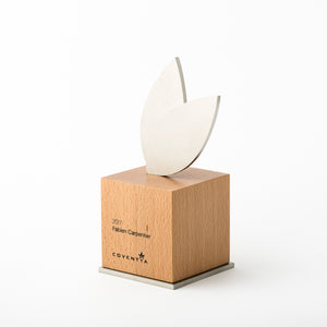 Personalizēta koka, metāla balva ar personalizētu gravējumu_Awards and Medal Studio_1